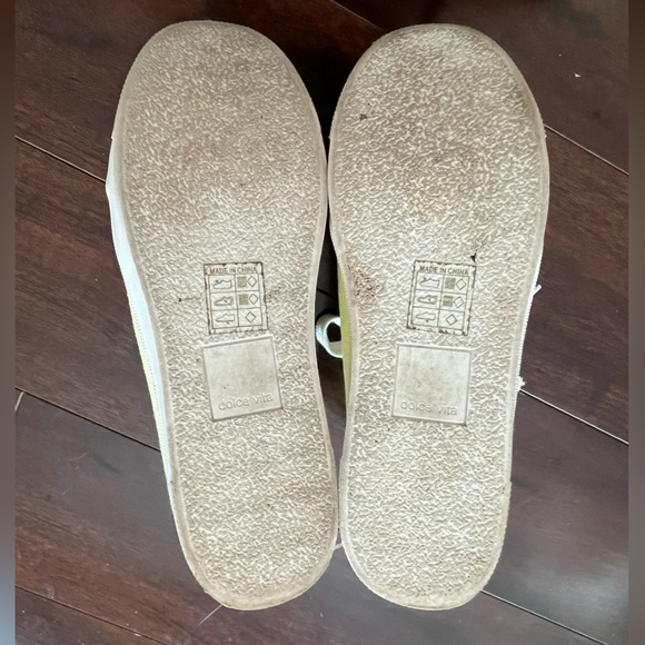 EUC - Dolce Vita Zaire Pink Patchwork Sneaker Womans Size 6 - Picture 7 of 8